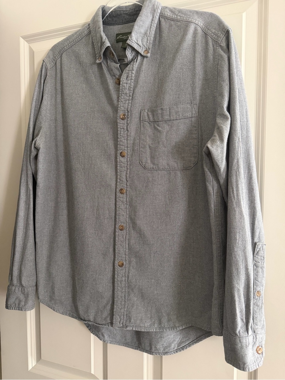 Eddie Bauer Heather Gray Collared Shirt